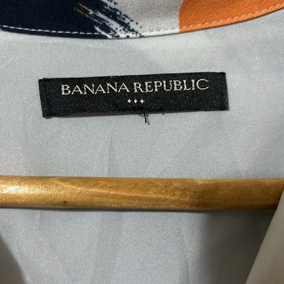 Banana Republic Leaf Design Long Sleeve Lined Dress a260 - Picture 3 of 5